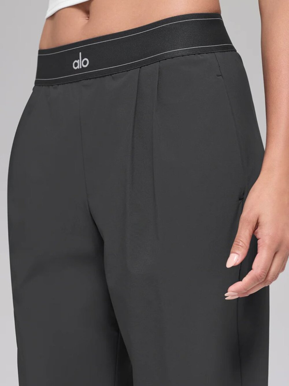 NWT ALO Yoga ππ Women's Dark Grey Suit Up Pants - Regular | Authentic - Picture 7 of 7